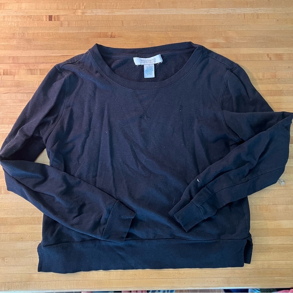 Weekend Andrea Jovine Black Cropped Sweater - Picture 3 of 4
